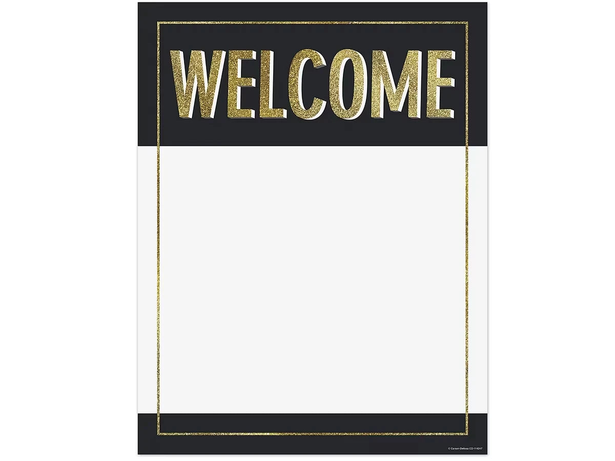 Sparkle & Shine Welcome Poster - US 9700