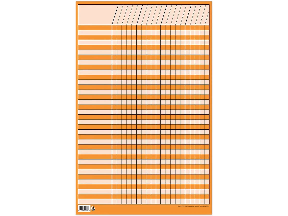 Orange Small Incentive Chart - US 8041
