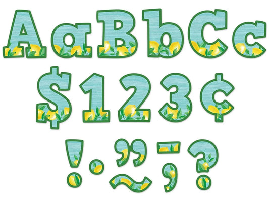 Lemon Zest 4" Punch-Out Letters - US 4527