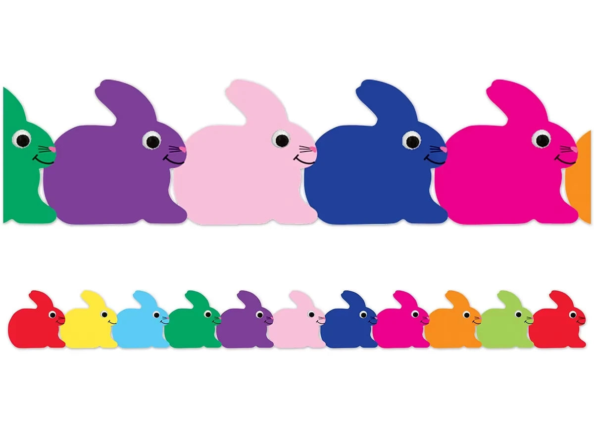 Colorful Bunny Border - US 9231