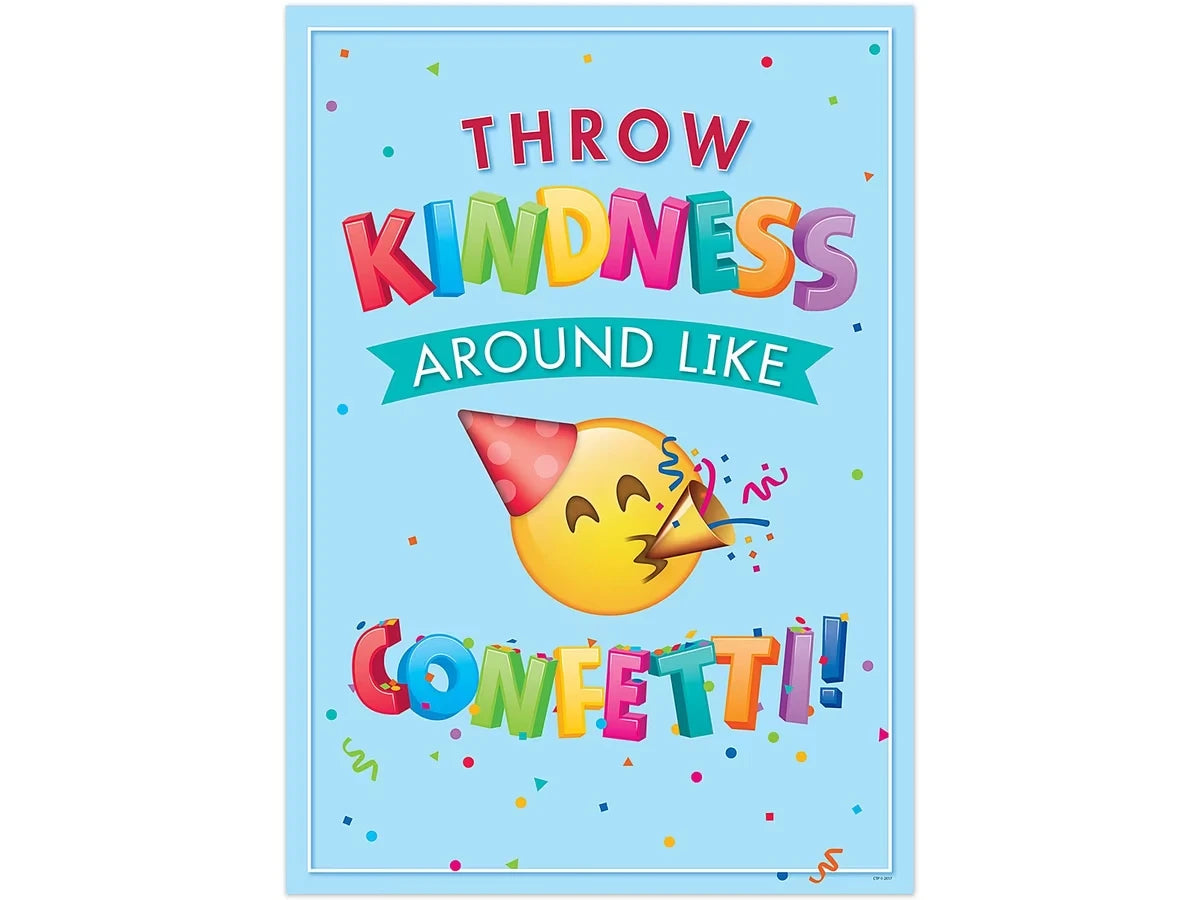 Emoji Fun Throw Kindness Around… Poster - US 3124