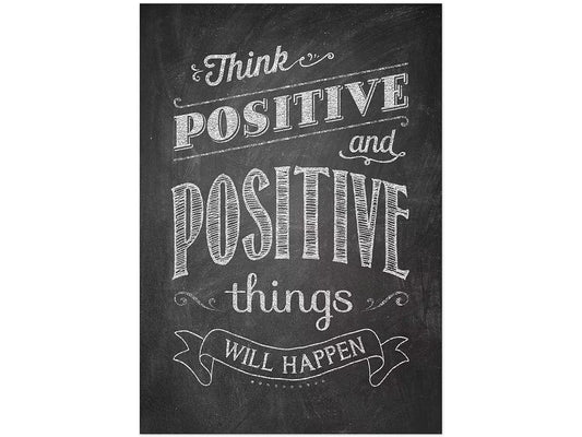 Chalk It Up! Think Positive Poster - US 1392
