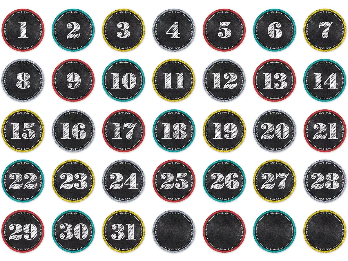 Chalk It Up! Calendar Mini Accents - US 6911
