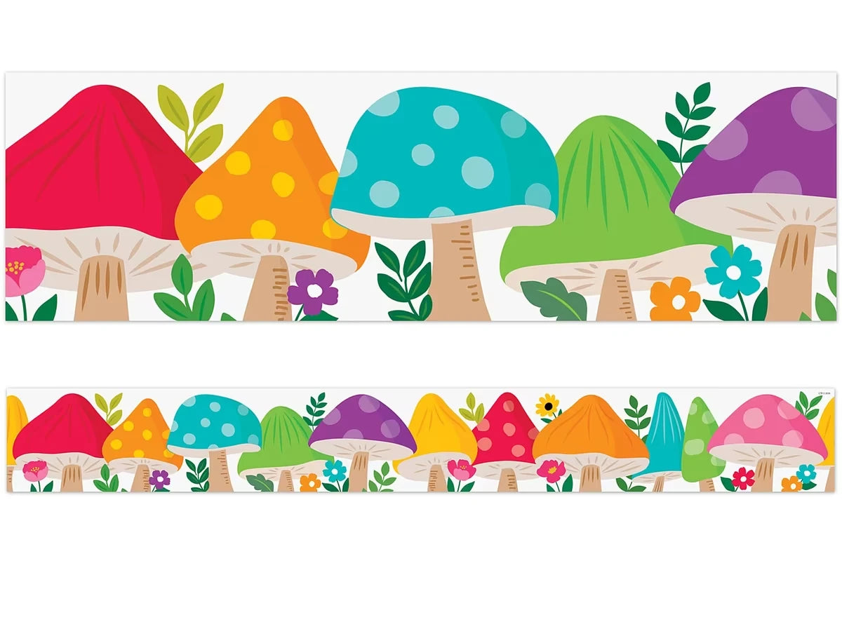Woodland Friends Mushroom Border - US 8063