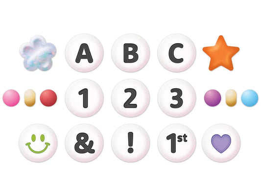 Friendship Beads 3 1/2" Punch-Out Letters - US 5499