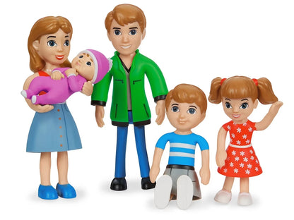 Lakeshore Pose & Play Dolls - Caucasian Family - US 4084