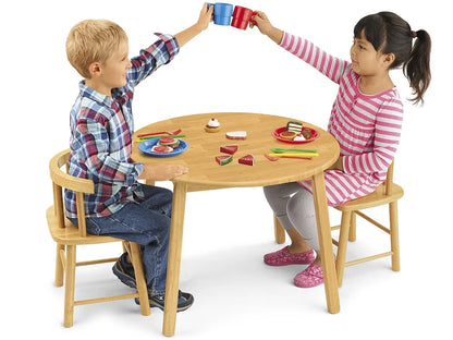 Butcher-Block Table and Chair Set - US 4766