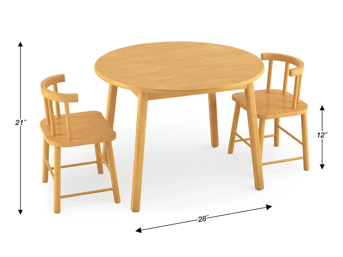 Butcher-Block Table and Chair Set - US 4766