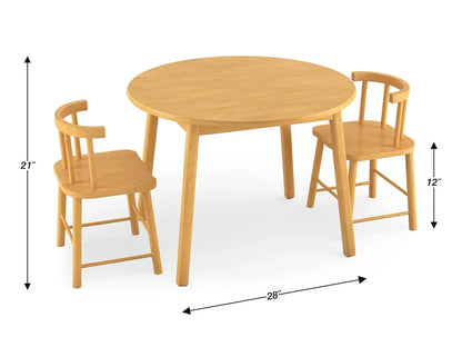 Butcher-Block Table and Chair Set - US 4766