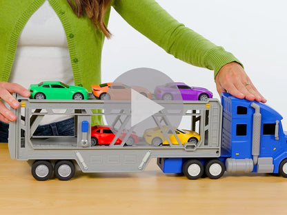 On the Move! Big Rig Car Carrier - US 9282