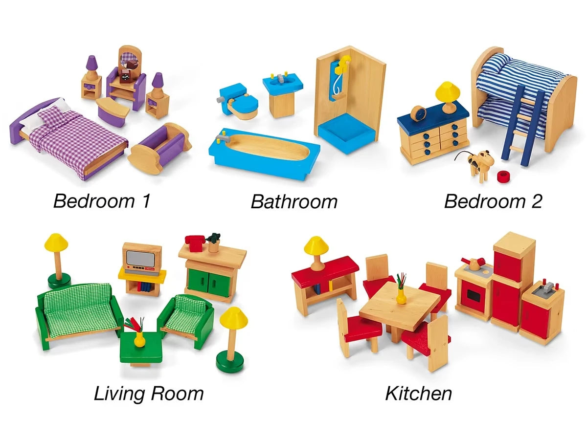 Play-All-Around Dollhouse Furniture - US 9612