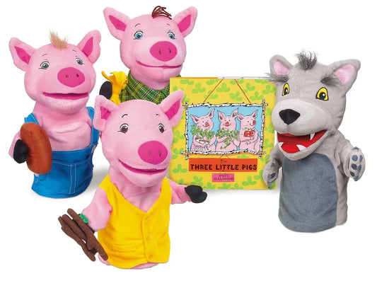 The Three Little Pigs Storytelling Puppet Set - US 8086