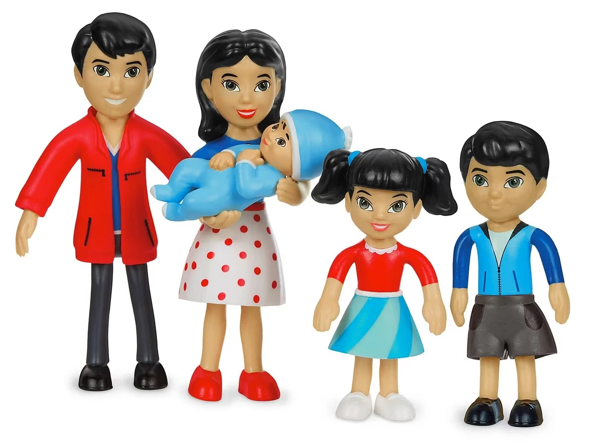 Lakeshore Pose & Play Dolls - Asian Family - US 4410