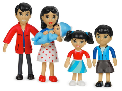 Lakeshore Pose & Play Dolls - Asian Family - US 4410