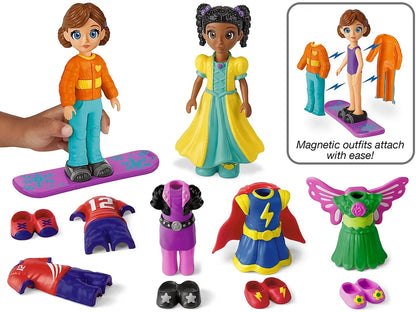 Magnetic Dress & Play Dolls - US 5338
