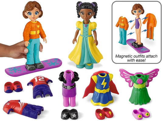 Magnetic Dress & Play Dolls - US 5338