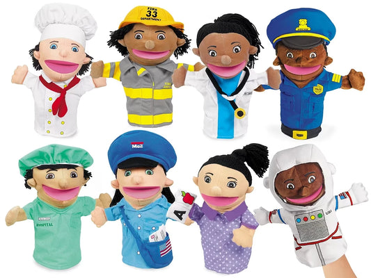 Let’s Talk! Community Helper Puppets - Complete Set - US 3539