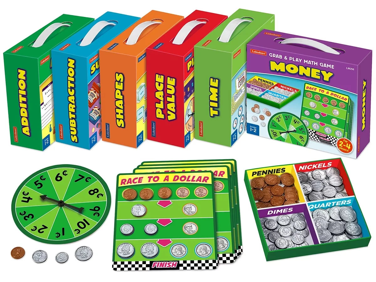 Grab & Play Math Games - Gr. 1-2 - Complete Set - US 9547