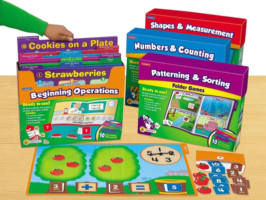 Early Math Folder Game Libraries - Pre K-K - Complete Set - US 5704