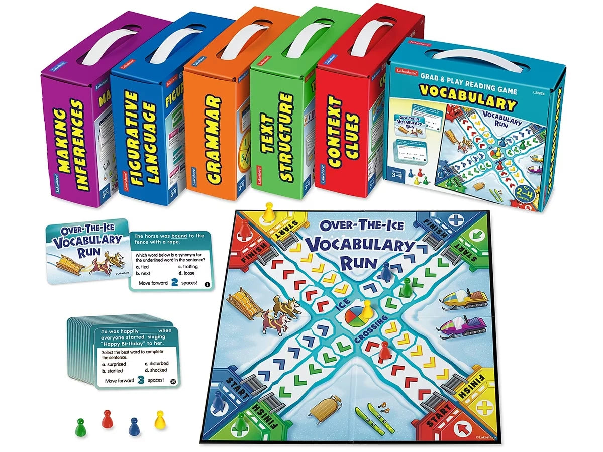 Grab & Play Reading Games - Gr. 3-4 - Complete Set - US 8175