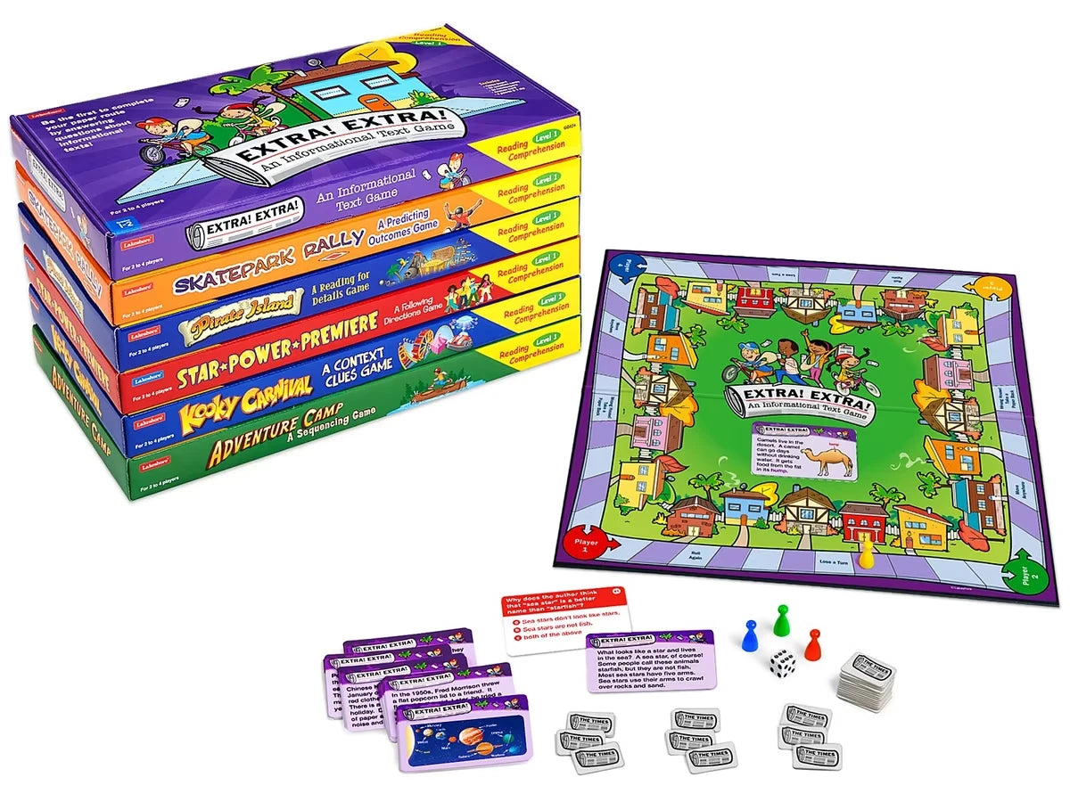 Reading Comprehension Games Library - Gr. 1-3 - US 3200