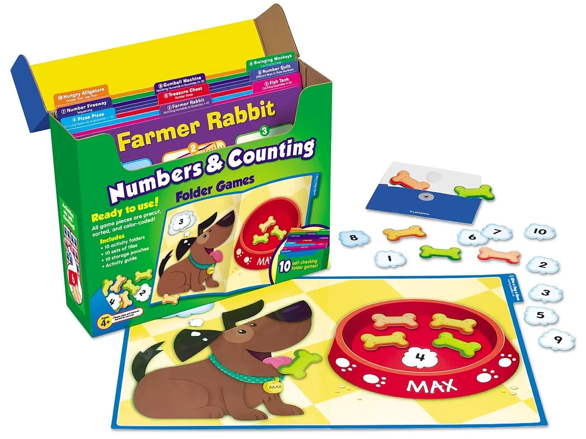 Numbers & Counting Folder Game Library - Pre K-K - US 9659