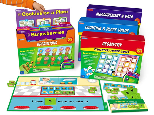 Math Folder Game Libraries - K-Gr. 1 - Complete Set - US 1527
