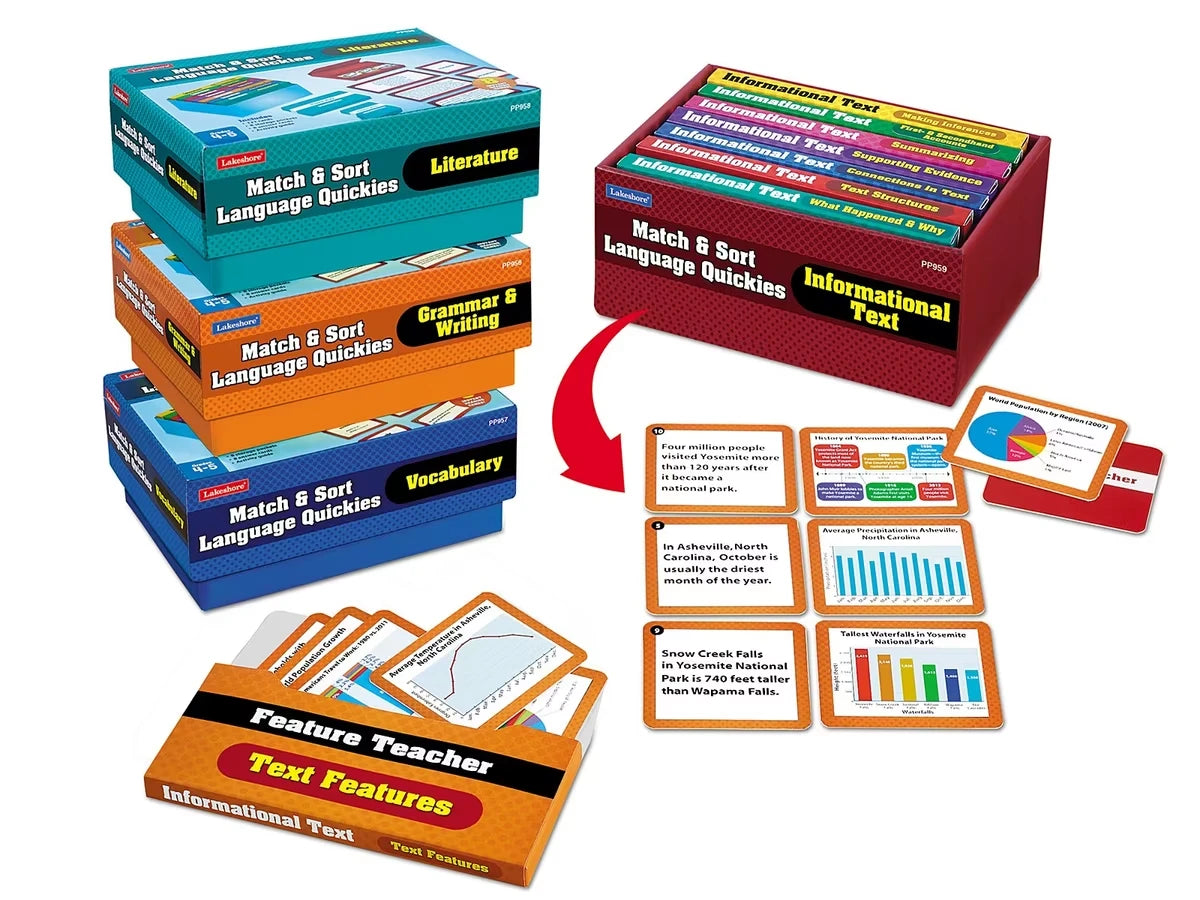 Match & Sort Language Quickies - Gr. 4-5 - Complete Set - US 6866