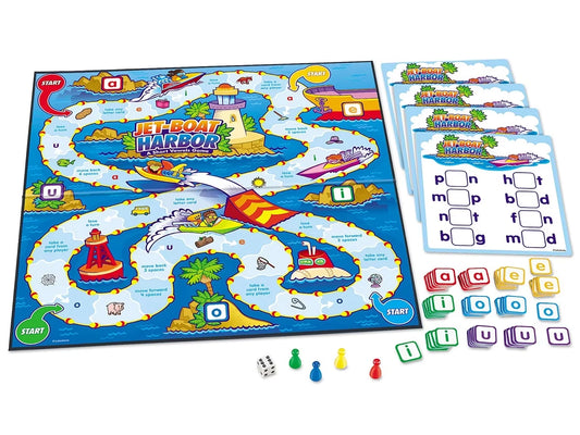 Jet-Boat Harbor: Short Vowels Game - US 4556