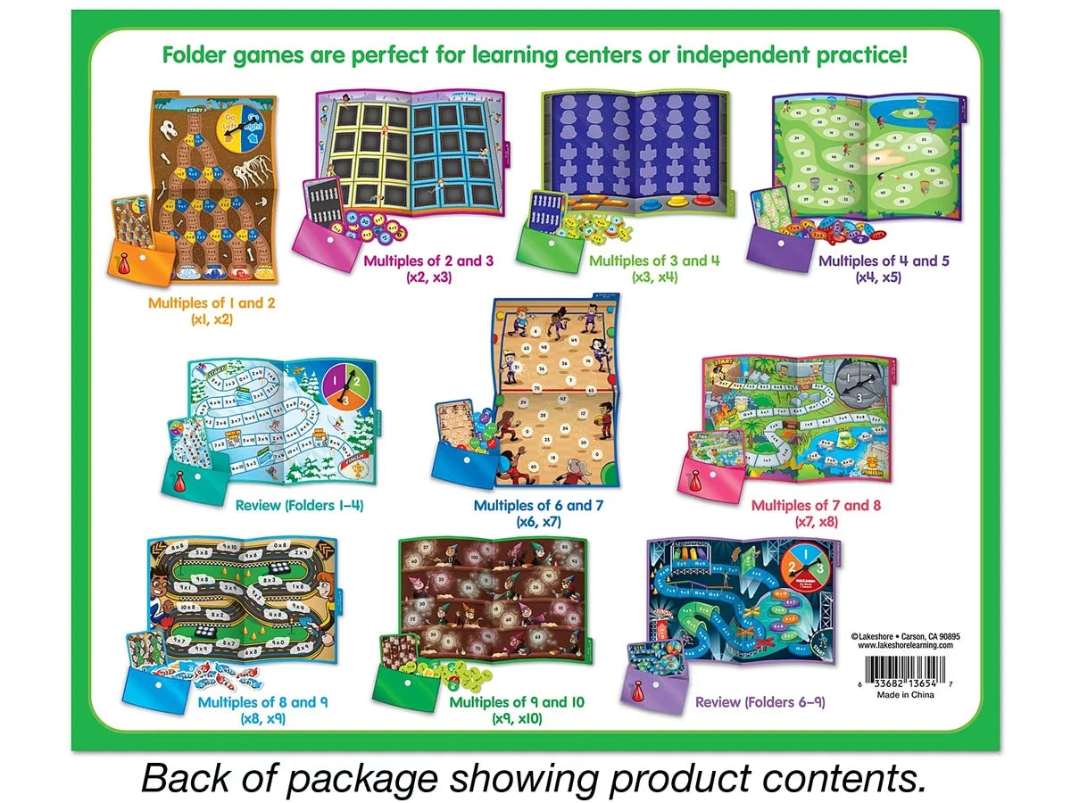 Multiplication Facts Folder Game Library - Gr. 3-5 - US 5174