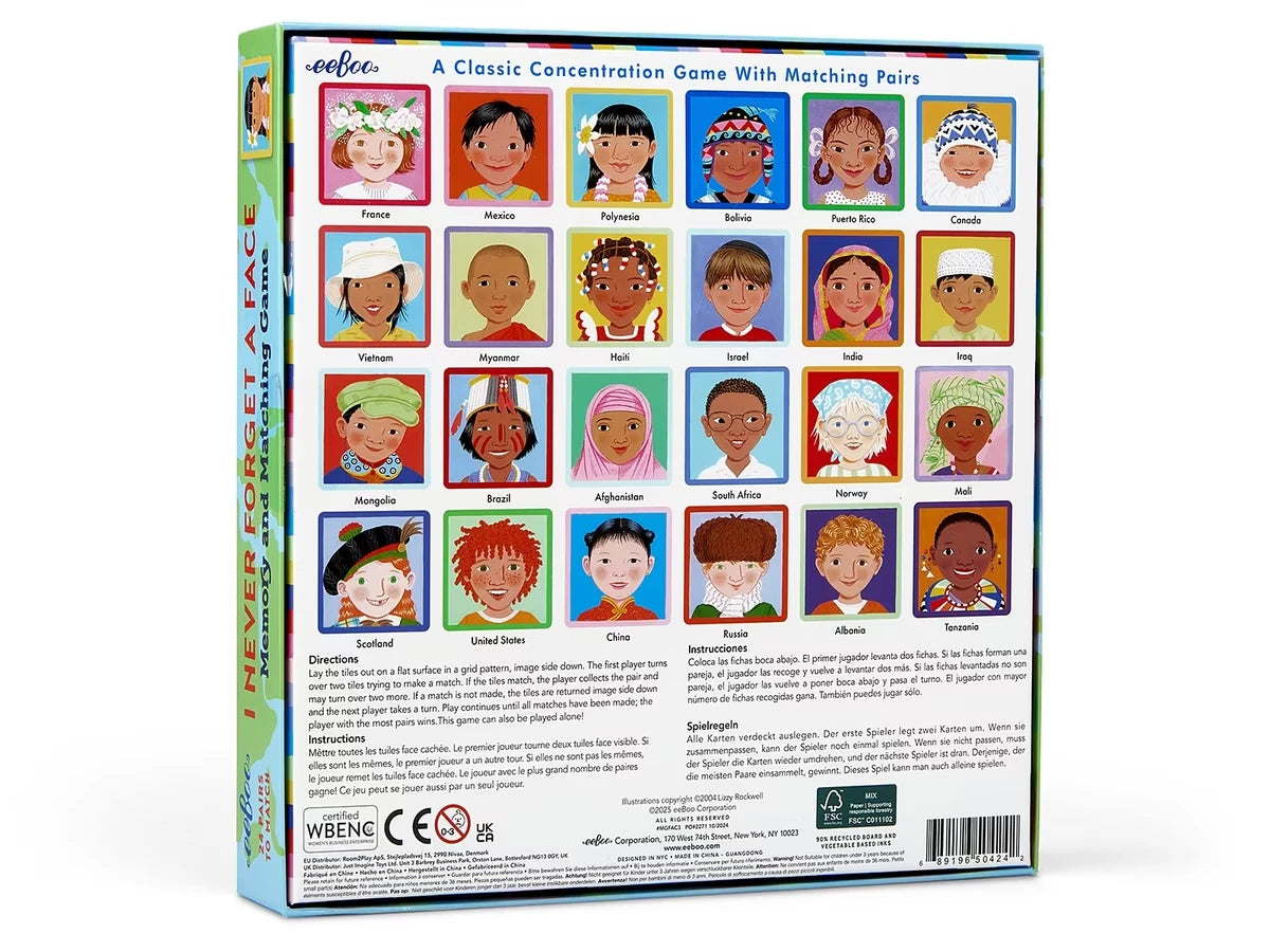Kids Around the World Memory Match Game - US 7245