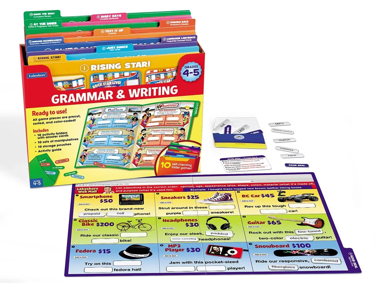 Grammar & Writing Folder Game Library - Gr. 4-5 - US 1472