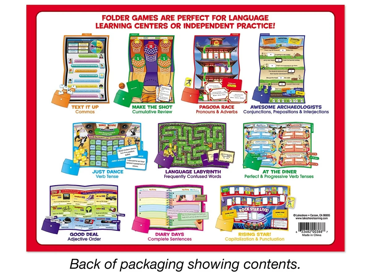 Grammar & Writing Folder Game Library - Gr. 4-5 - US 1472