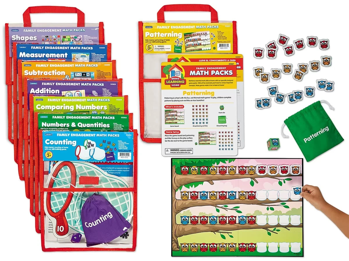 Family Engagement Math Packs - Preschool-Kindergarten - Complete Set - US 2493
