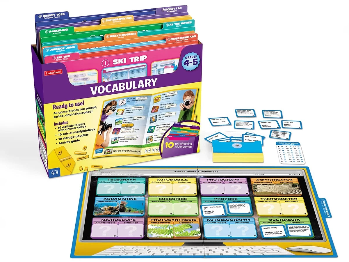 Vocabulary Folder Game Library - Gr. 4-5 - US 7995