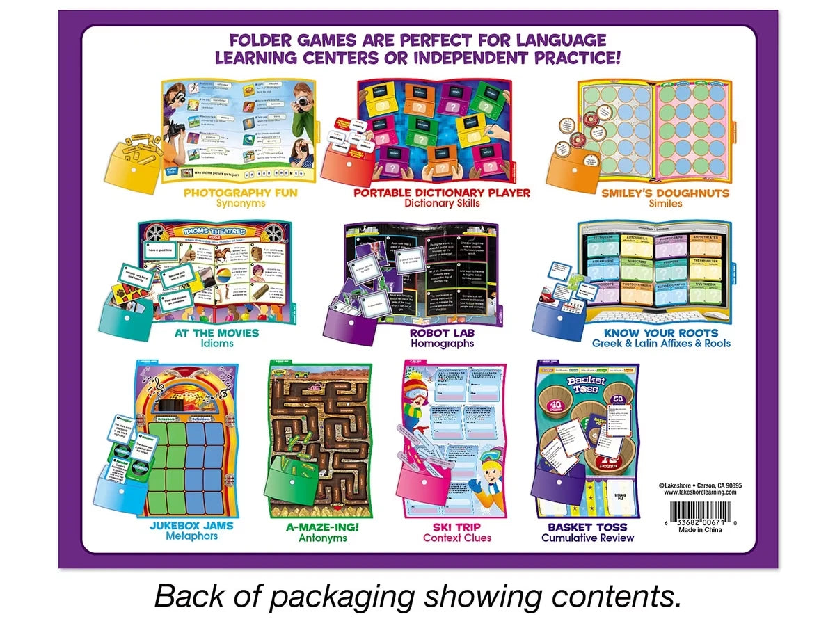 Vocabulary Folder Game Library - Gr. 4-5 - US 7995