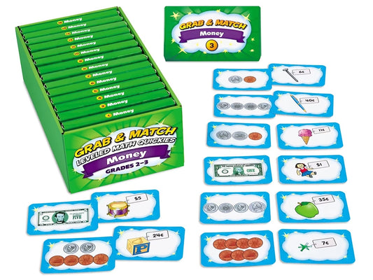 Grab & Match Leveled Money Quickies - Gr. 2-3 - US 2260