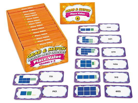 Grab & Match Leveled Place Value Quickies - Gr. 2-3 - US 4374