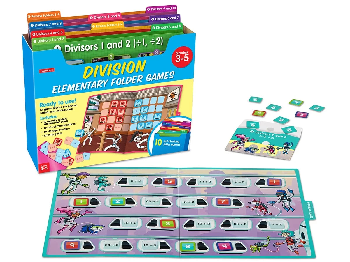 Division Facts Folder Game Library - Gr. 3-5 - US 6820