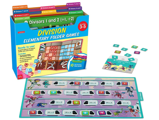 Division Facts Folder Game Library - Gr. 3-5 - US 6820