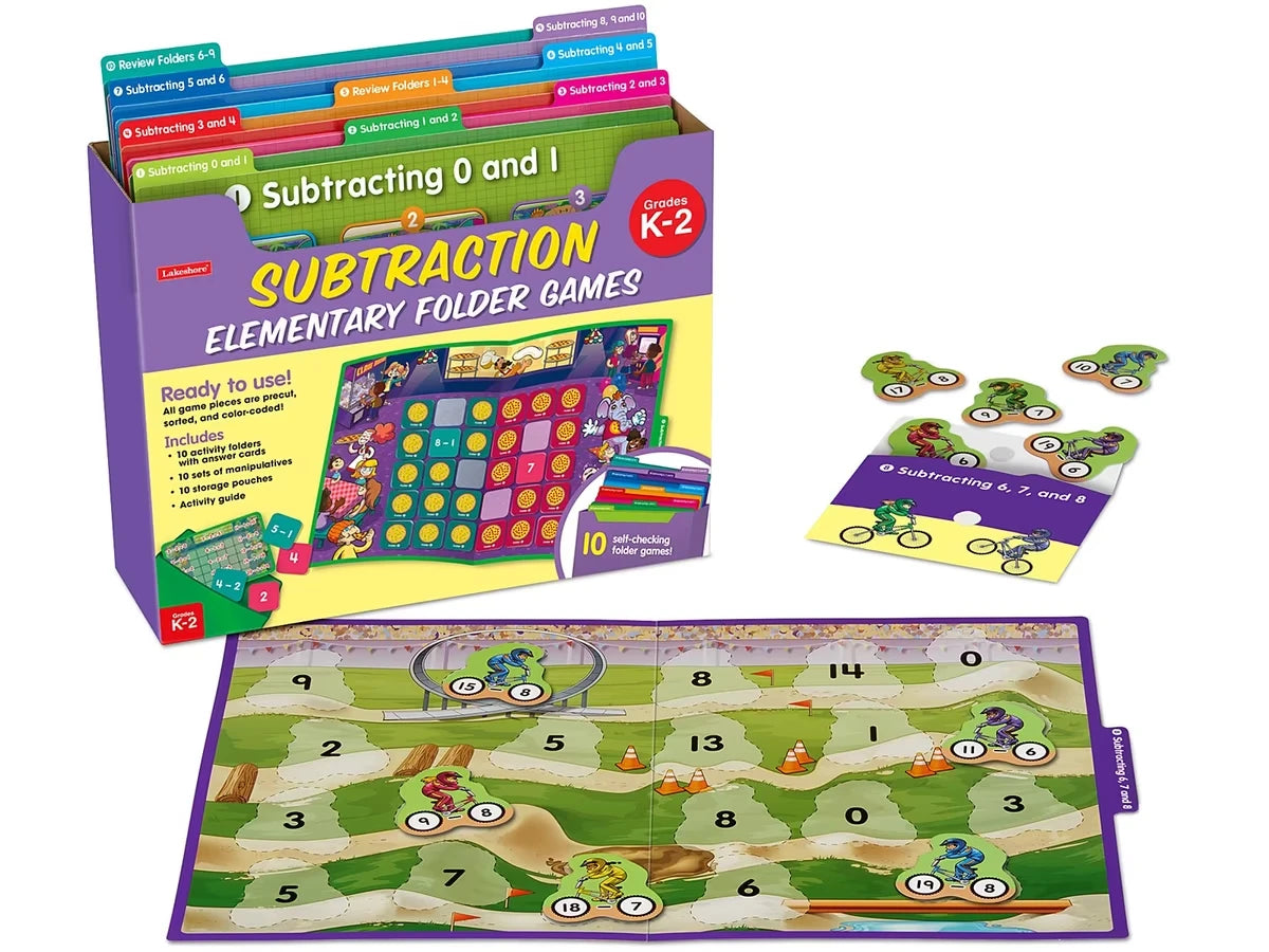 Subtraction Facts Folder Game Library - K-Gr. 2 - US 4914