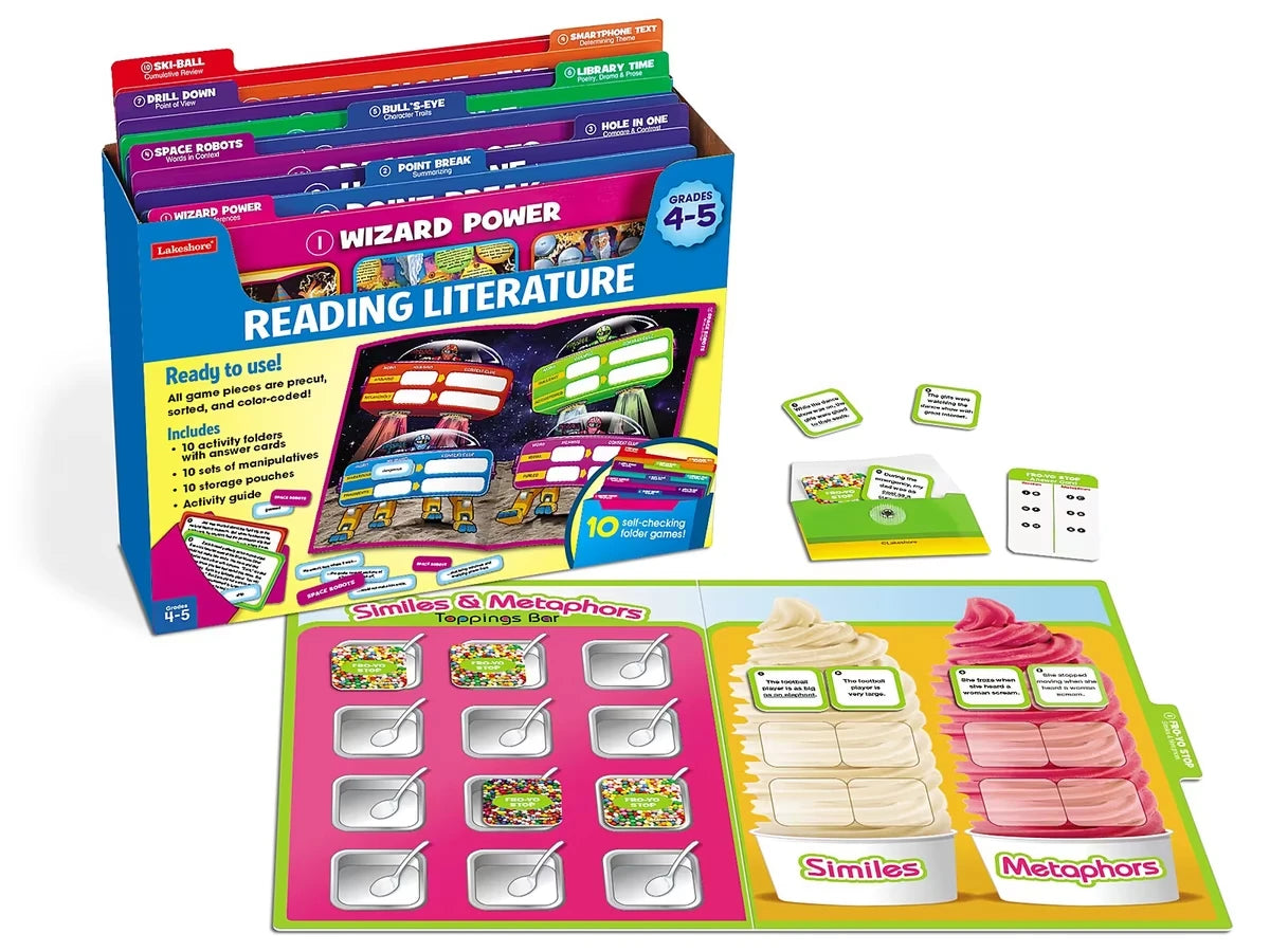 Reading Literature Folder Game Library - Gr. 4-5 - US 2515