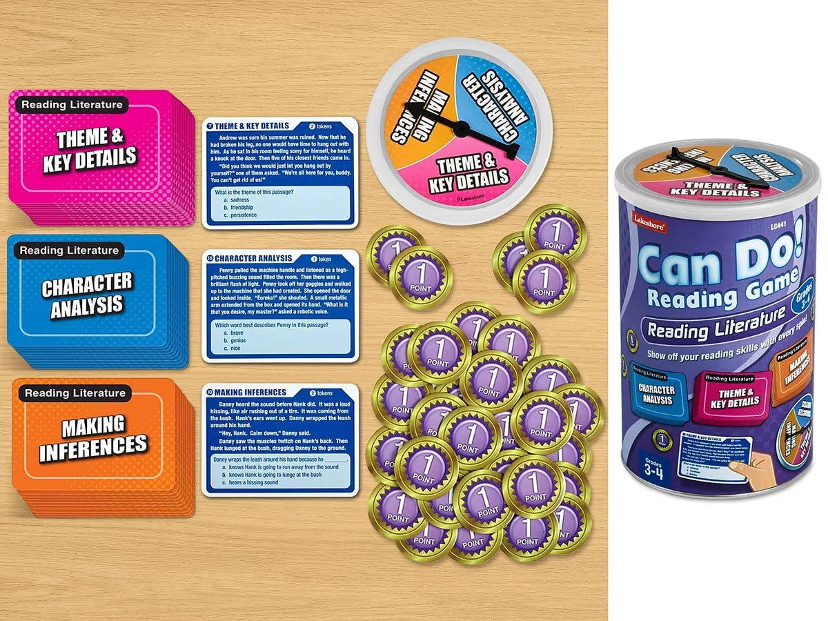 Can Do! Reading Literature Game - Gr. 3-4 - US 9719