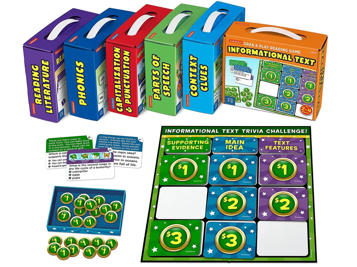 Grab & Play Reading Games - Gr. 1-2 - Complete Set - US 5515