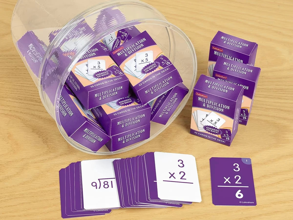 Multiplication & Division Practice Cards - US 9516