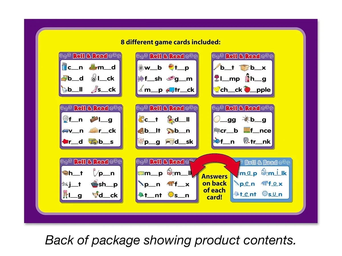 Roll & Read Short Vowel Game - US 6104