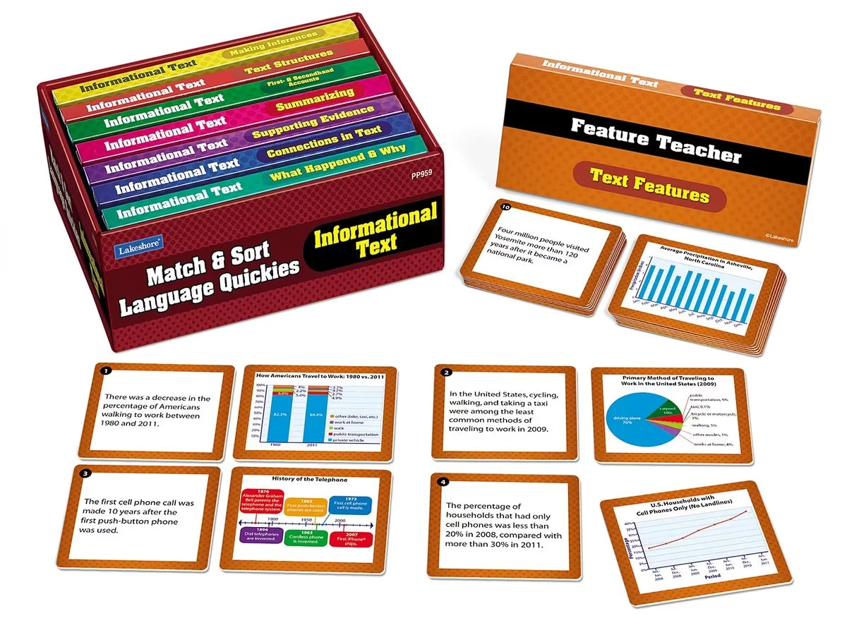 Match & Sort Informational Text Quickies - Gr. 4-5 - US 1111