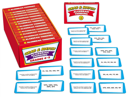 Grab & Match Leveled Algebraic Thinking Quickies - Gr. 4-5 - US 4985