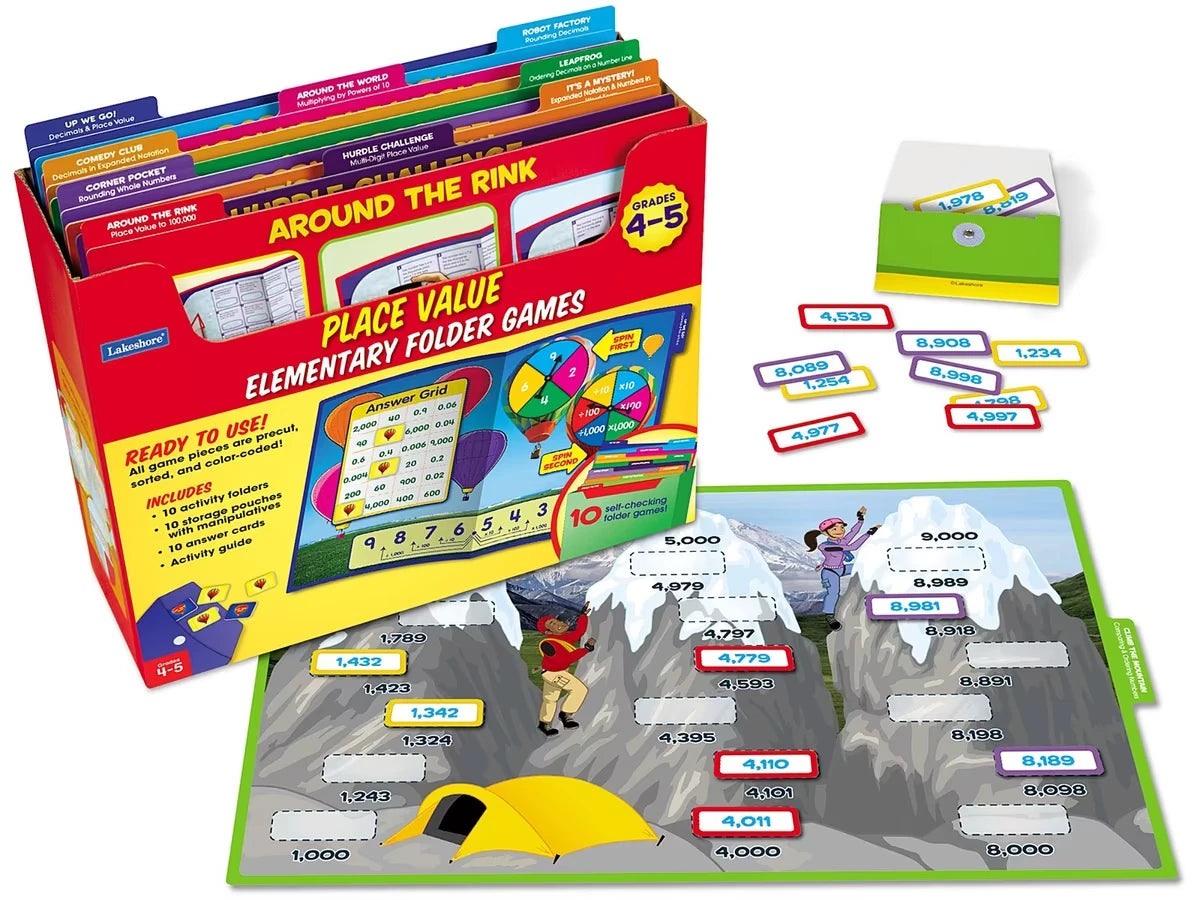 Place Value Folder Game Library - Gr. 4-5 - US 1308
