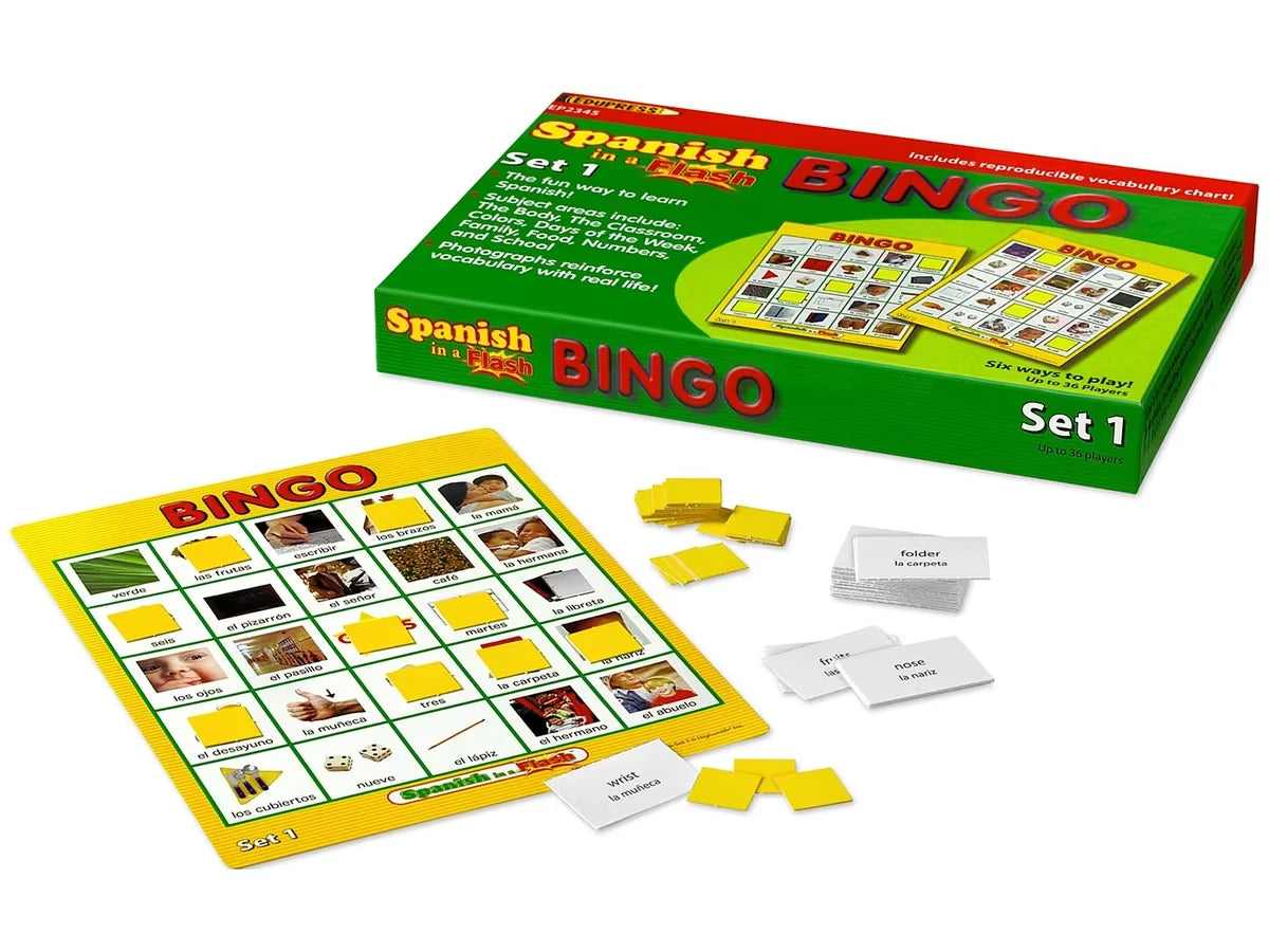 Spanish in a Flash Bingo - US 2876